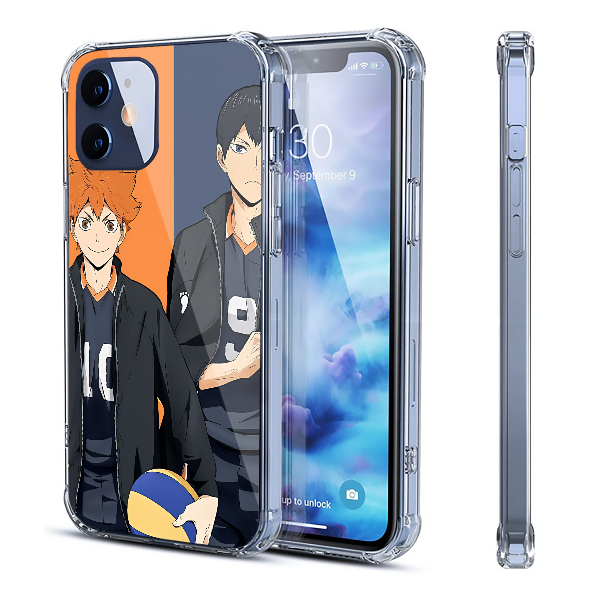 （画像用） ハイキュー!! Haikyu!! 【iPhone 12シリーズ対応】透明スマホケース（クリアソフトケース）